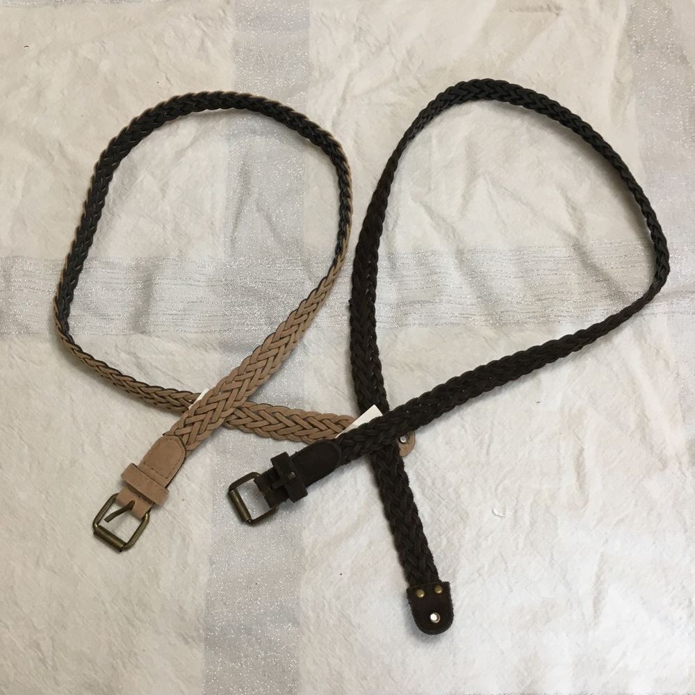 🌺Set of 2 braided belts